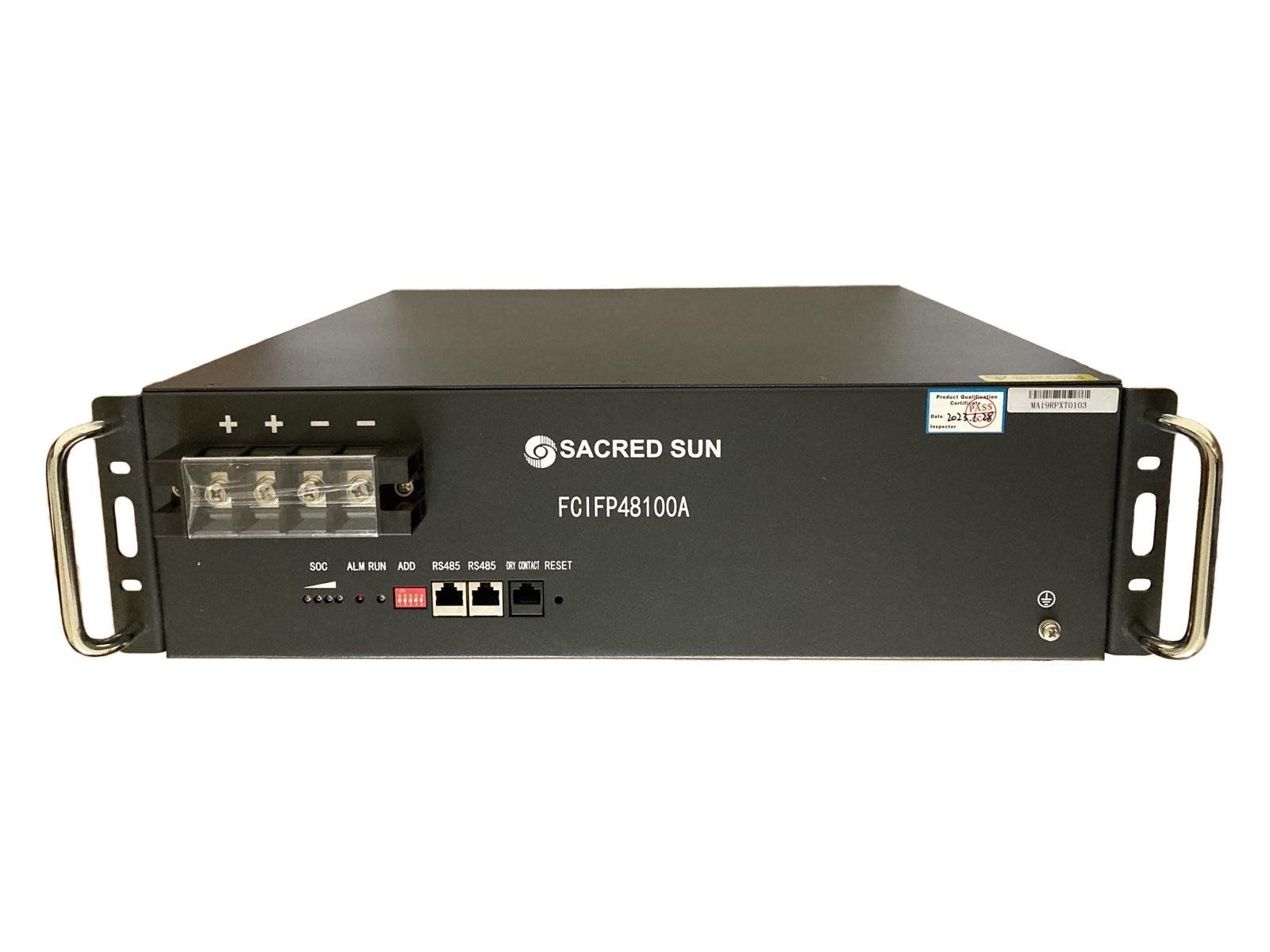 Літієвий акумулятор LiFePO4 SACRED SUN 48V100Ah 3U FCIFP48100A (1042424)